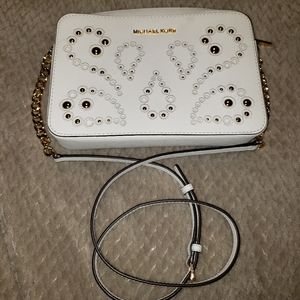 Michael kors leather crossbody bag